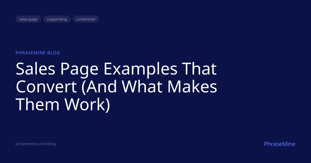 Sales Page Examples That Convert (And What Makes Them Work ...